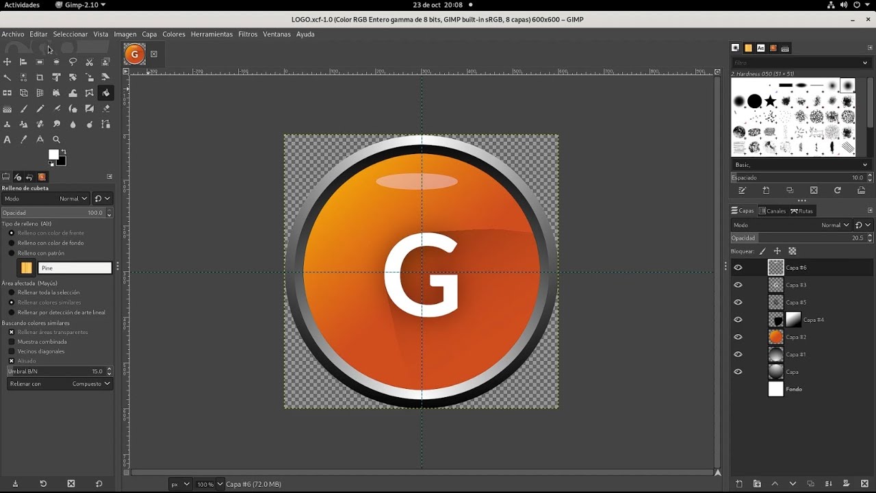 Como hacer un logo en GIMP 2.10