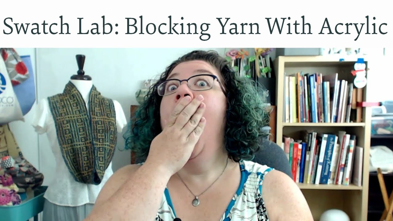 Swatch Lab: How to Block Yarn with Acrylic Content