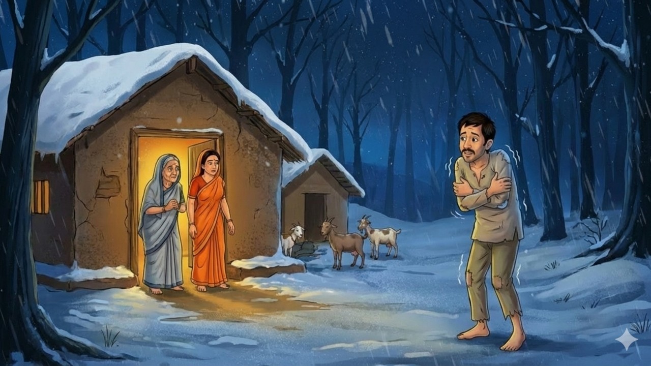 ठंड में बारीश का कहर हिंदी कहानी | सर्दी में बारीश का कहर | thand ka kahar hindi story | Zuffu Toons