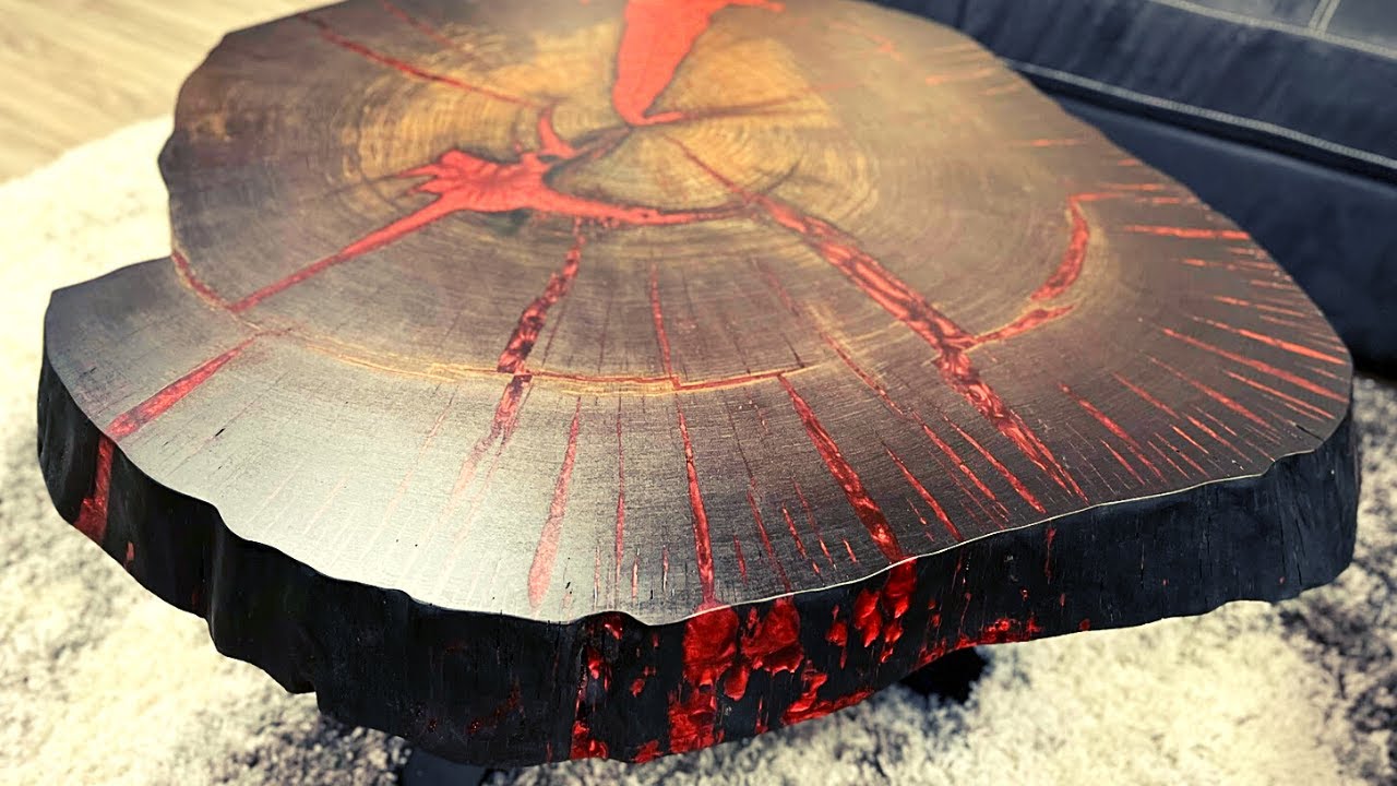 My nemesis: A bog oak cookie slab coffee table - Bog Oak