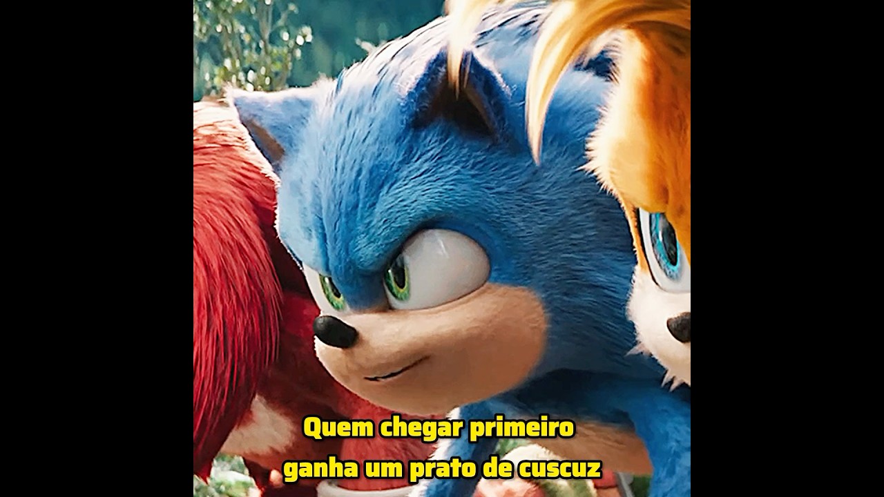 Sonic ou Tails ou Knuckles? Quem ganha a corrida? #sonic #filmes #parodia