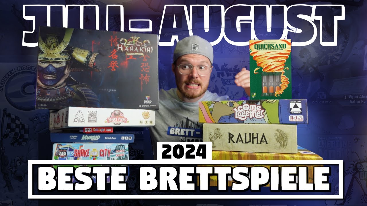 Die besten Brettspiele 2024 🏆 Meine Top Spiele im Juli & August