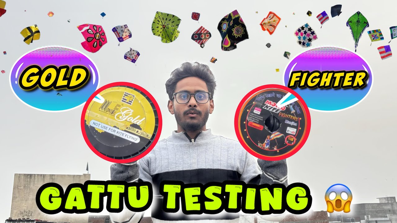 MONOKITE GOLD VS MONOKITE FIGHTER GATTU TESTING 🧵GATTU TESTING 😍 KITE FLYING VLOGS