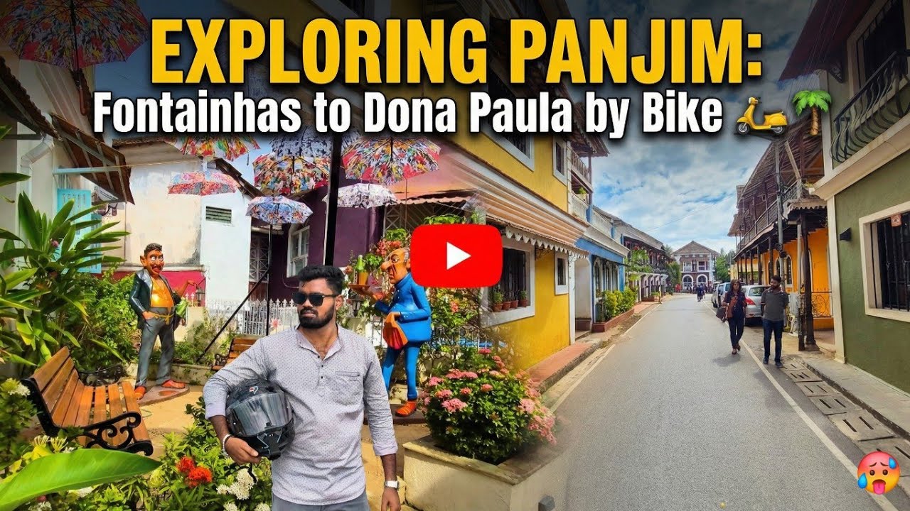 EXPLORING PANJIM: Fontainhas To Dona Paula On My Pulsar NS160