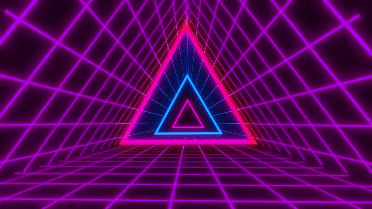 VJ LOOPS NEON   Abstract Background Video 4k   vj loop 4k free   Colorful Triangle Background   hd
