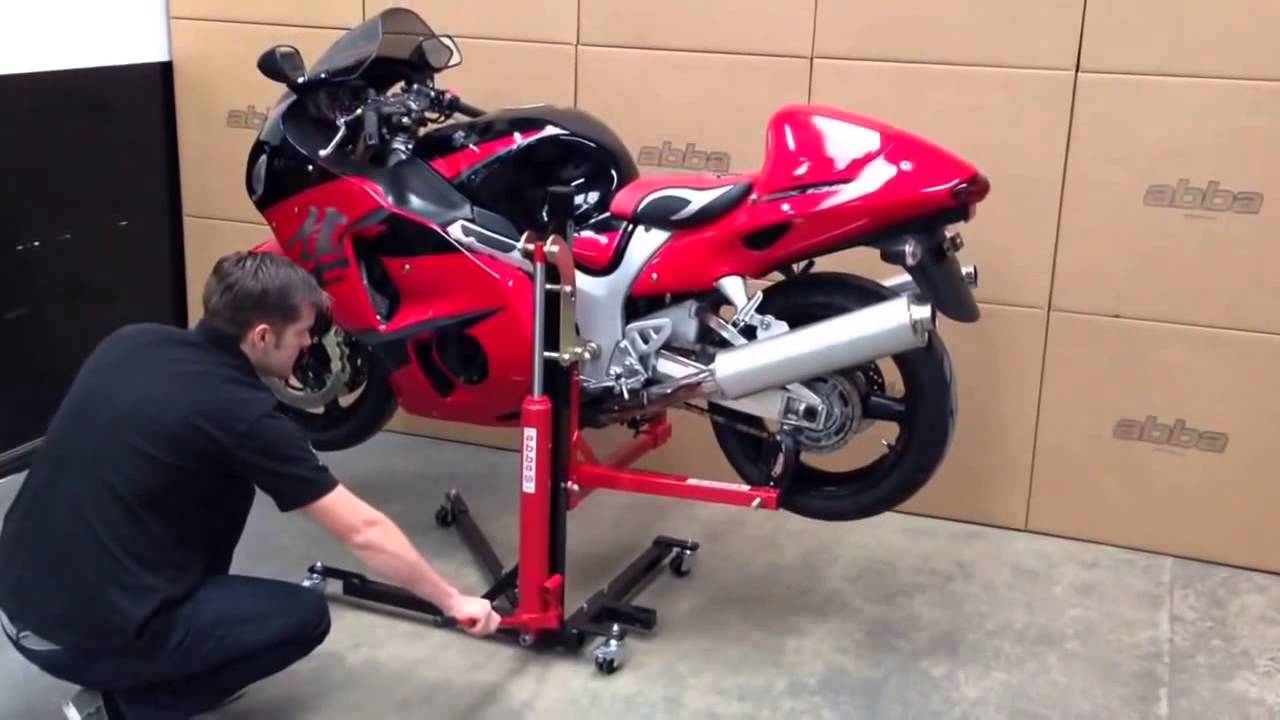 Abba Sky Lift Product Demonstration Video - SkyLift motorcycle lift / stand