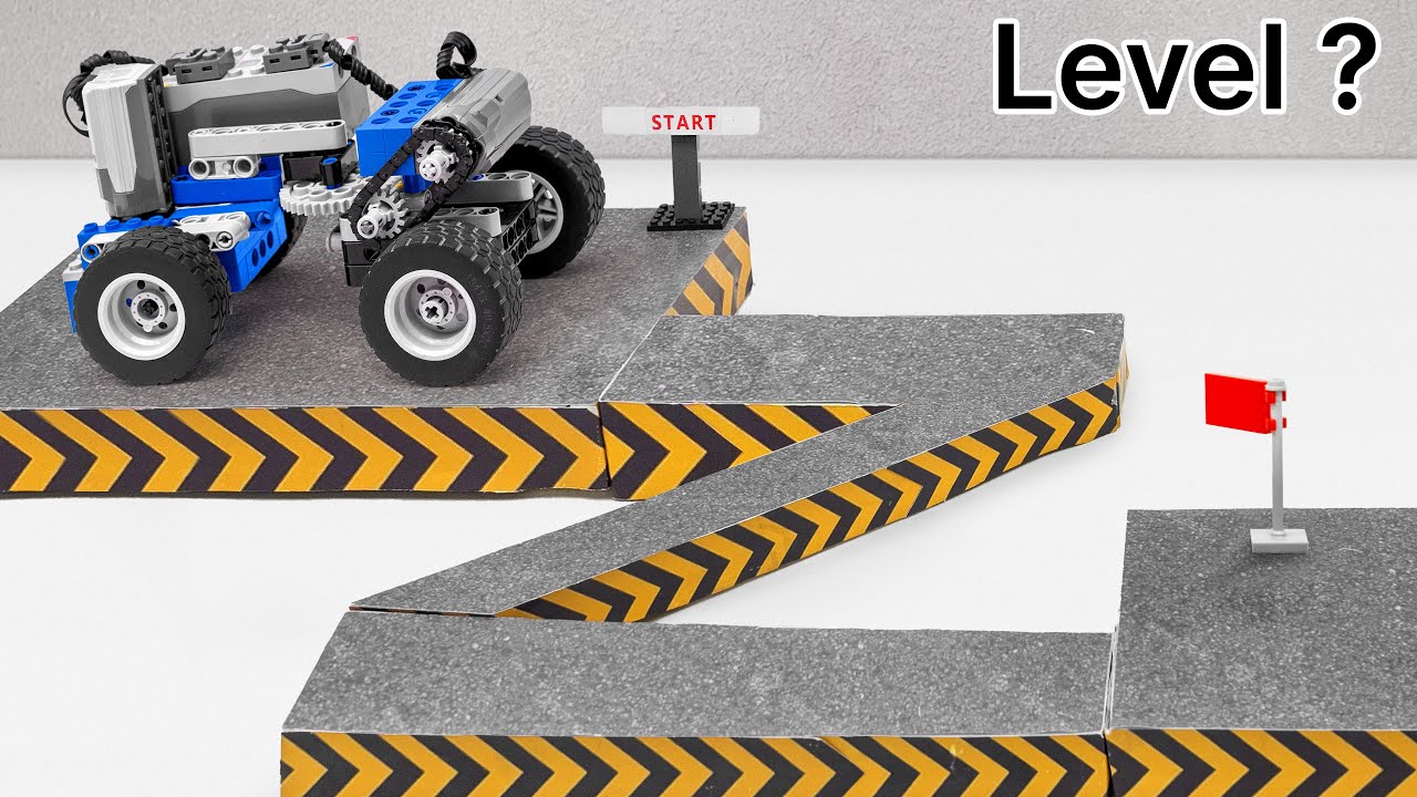 LEGO TECHNIC Car Drives Through Crazy Obstacles | FM Lego Technic
