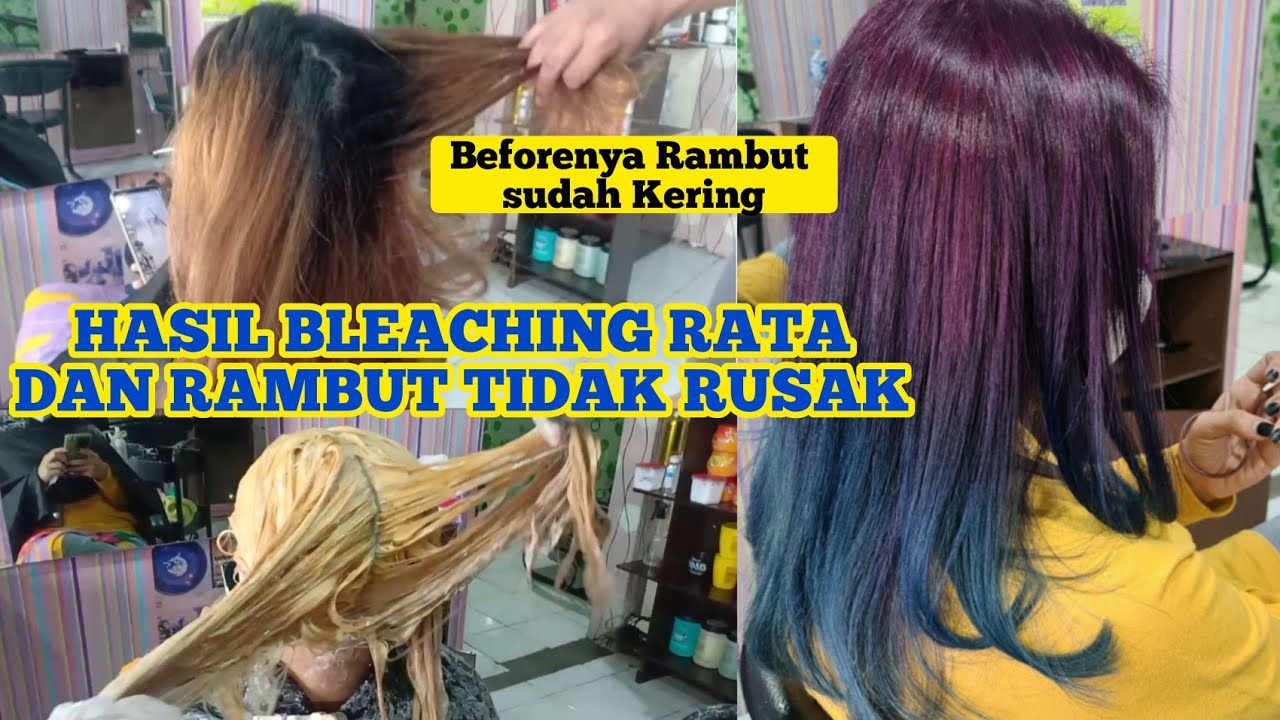 CARA BLEACHING RAMBUT AGAR TIDAK RUSAK DAN MEMBUAT OMBRE #Bleachingrambut #Balayage #Ombre