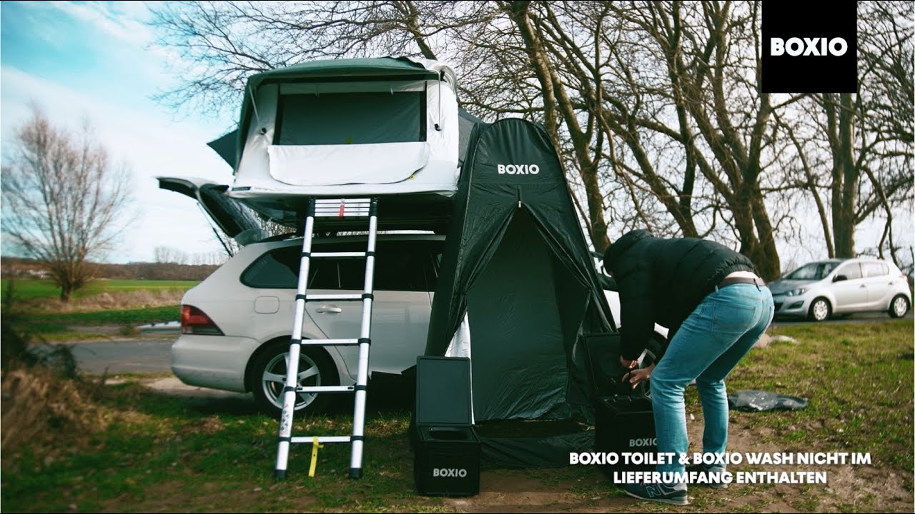 BOXIO TENT Showertent Install & Overview