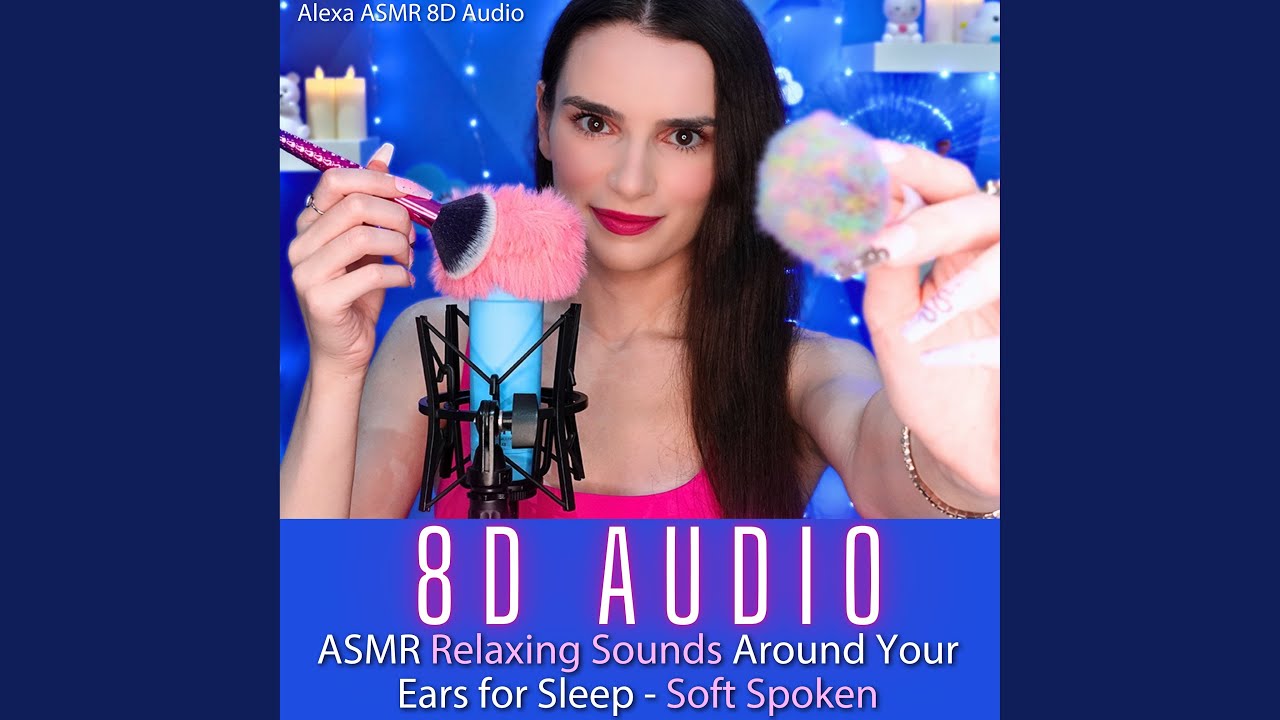 ASMR 8D Mic Brushing with 2 Different Brushes for Sleep