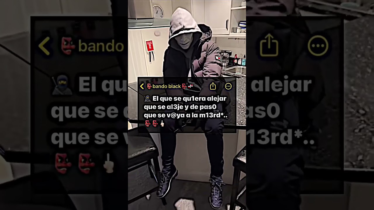 👺Bando black 2# #shorts 👺 #frasesbando👹 #bando🥷 #bandoblack🫵 #bandidos🔫 #frases 👺#ganster 👹 #shorts