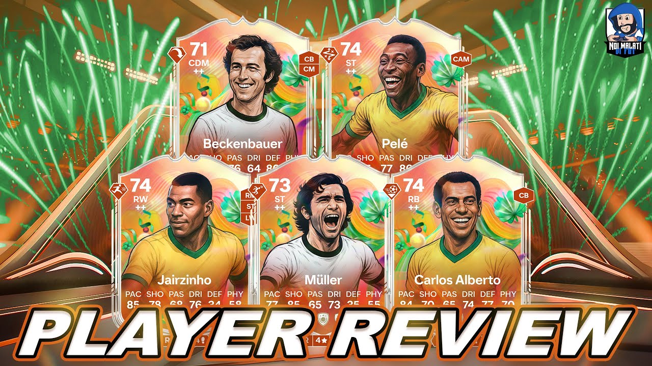 Pelé 74 - Jairzinho 74 - Carlos Alberto 74 - Beckenbauer 71 - Müller 73   | #FC26 Review (ITA)
