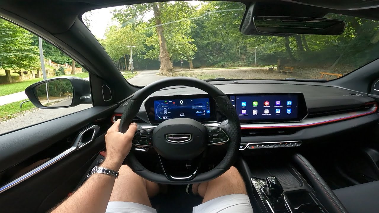 New GEELY COOLRAY 2024 - POV test drive (172 HP petrol with 7DCT)