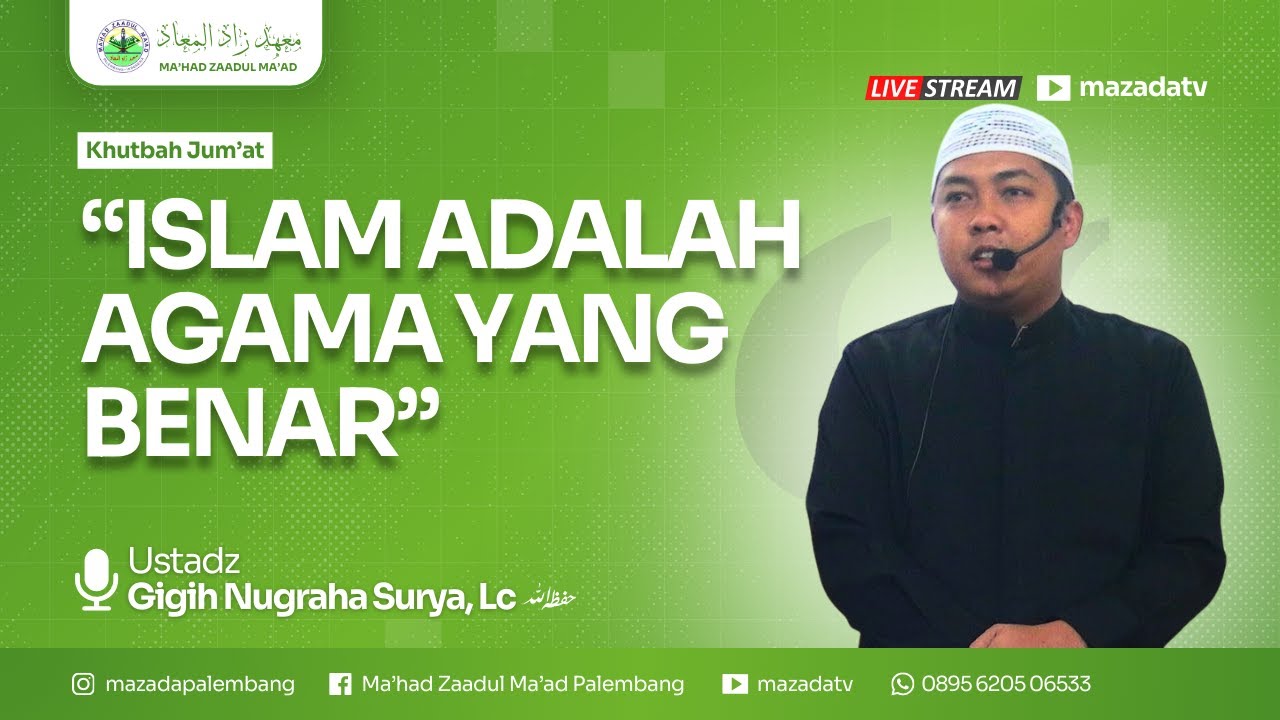 🔴 LIVE | Rangkaian Khutbah Jum'at Bersama Ustaz Gigih Nugraha Surya, S.H (05-09-2025)