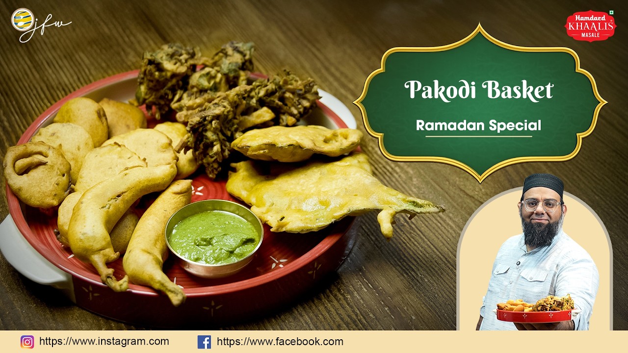Ramzan Special Pakoda Basket | Crispy Iftar Veg Pakode | Ramadan Recipe