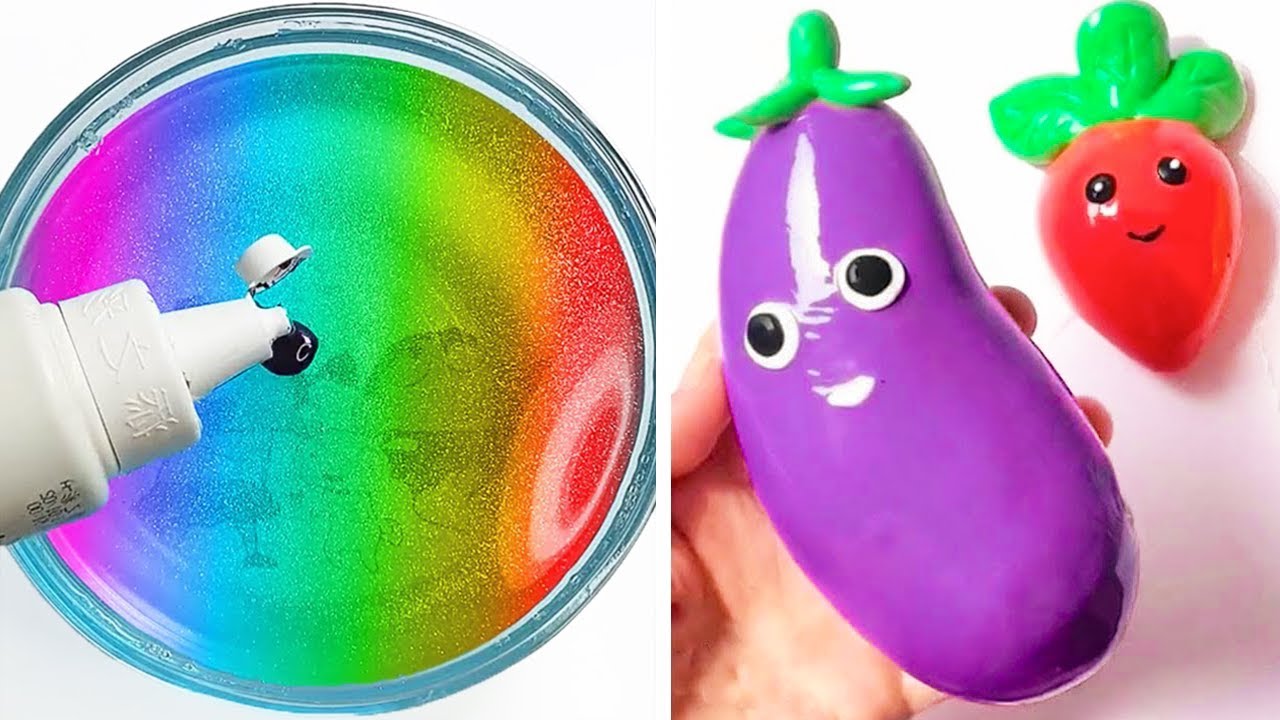 Удовлетворяющая слизь Slime ASMR | Расслабляющее видео слизи # 2349