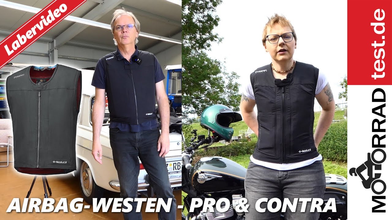 Airbag-Westen für Motorradfahrer | Vorstellung Held eVest / eVest Pro