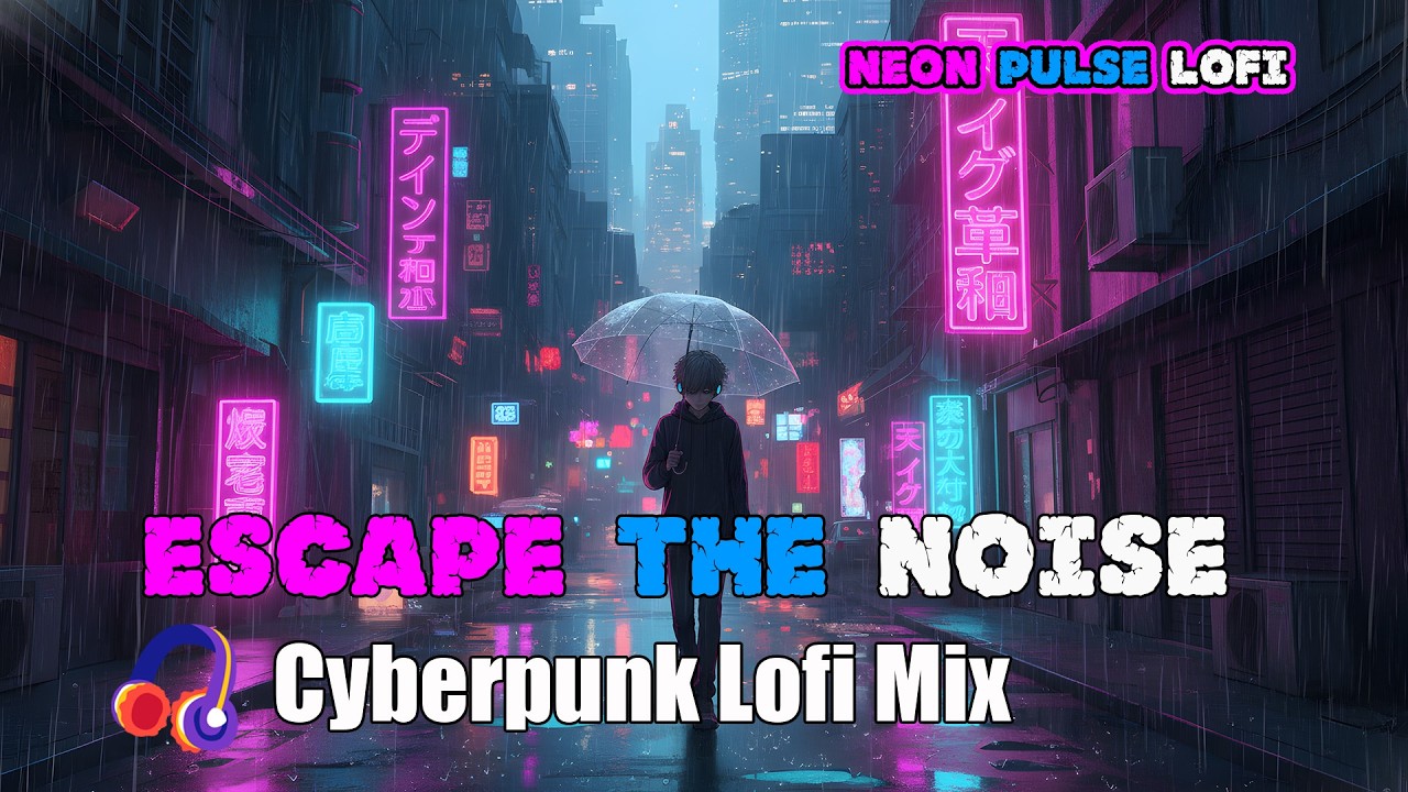 Escape the City Noise 🌃 Cyberpunk Lofi Hip Hop Mix [Neon Pulse Lofi]