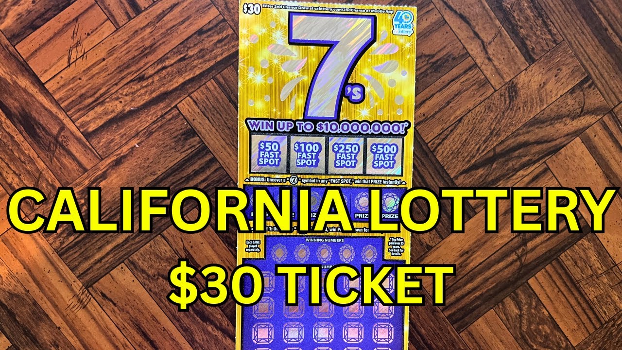 $30 7’s Scratcher From California Lottery!