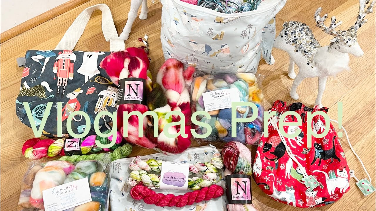 Vlogmas Knitting and Holiday Yarn!