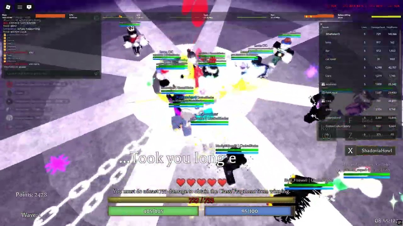 nyxthar with 40 people | Something Boss Fights