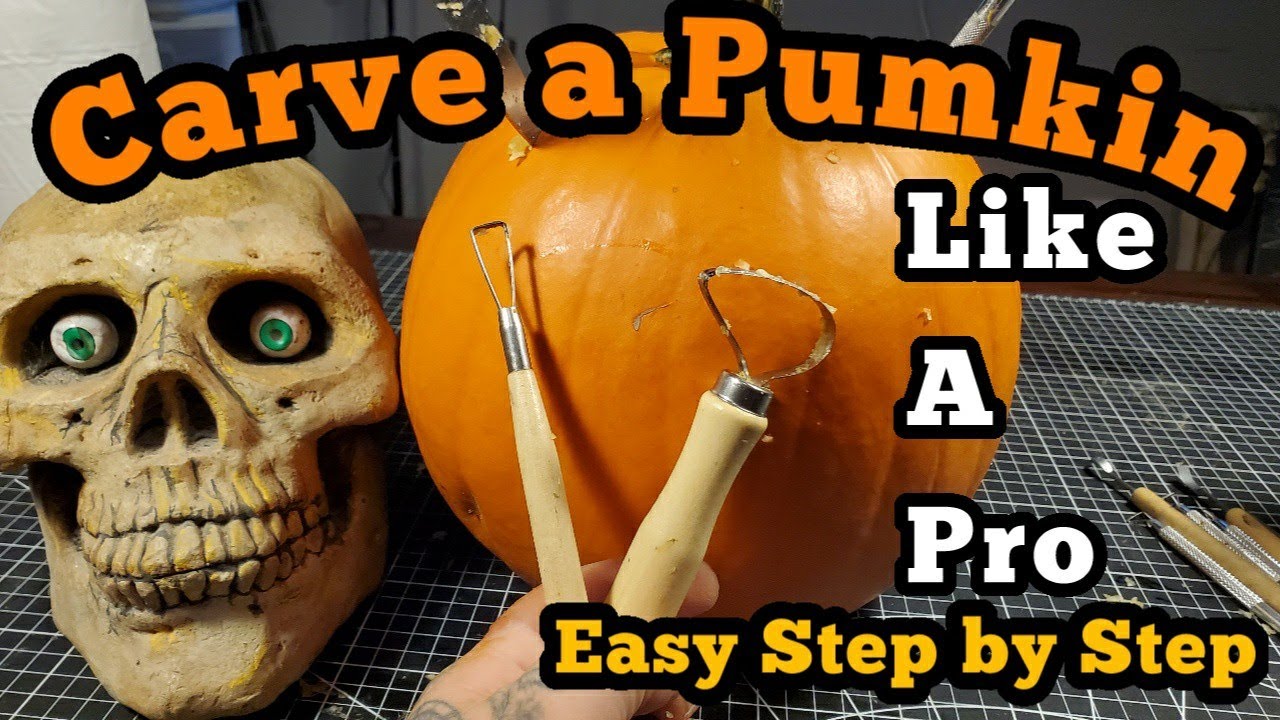 Epic How to carve a pumpkin like a Pro. Step by step with basic tools.