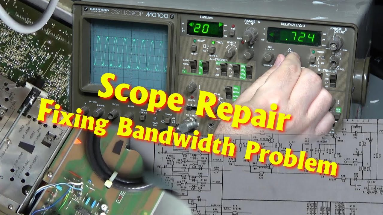 Oscilloscope Repair Grundig MO100 #0089