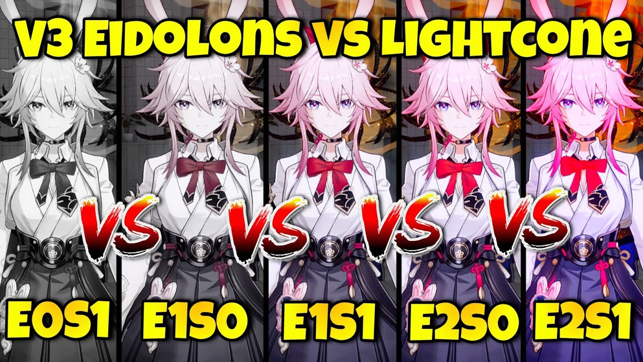 V3 EVANESCIA E0S1 VS E1S0 VS E1S1 VS E2S0 VS E2S1 VS POMPOM MOC 4.2
