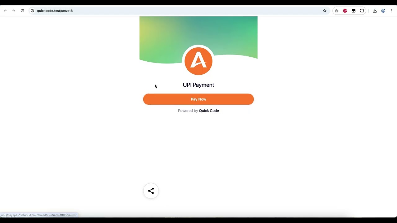 How to create Dynamic UPI Links with Quick Code