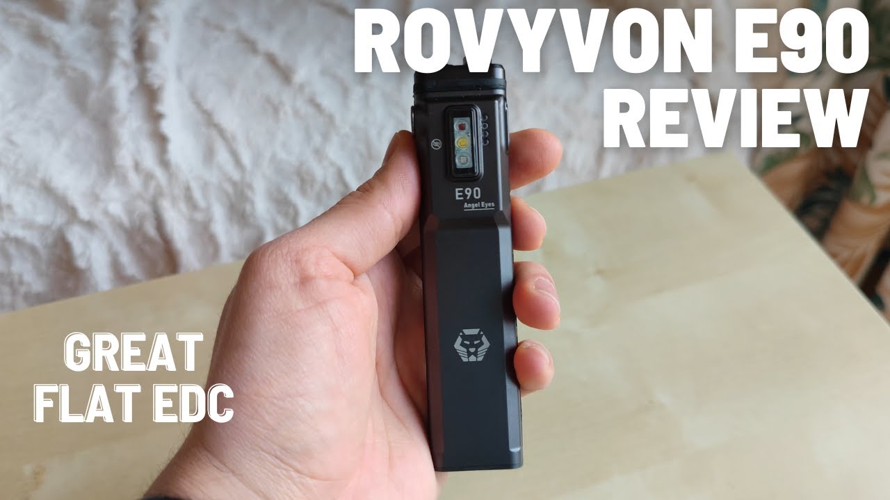 RovyVon E90 Review - Flat EDC Flashlight with Multiple LEDs and Sensor