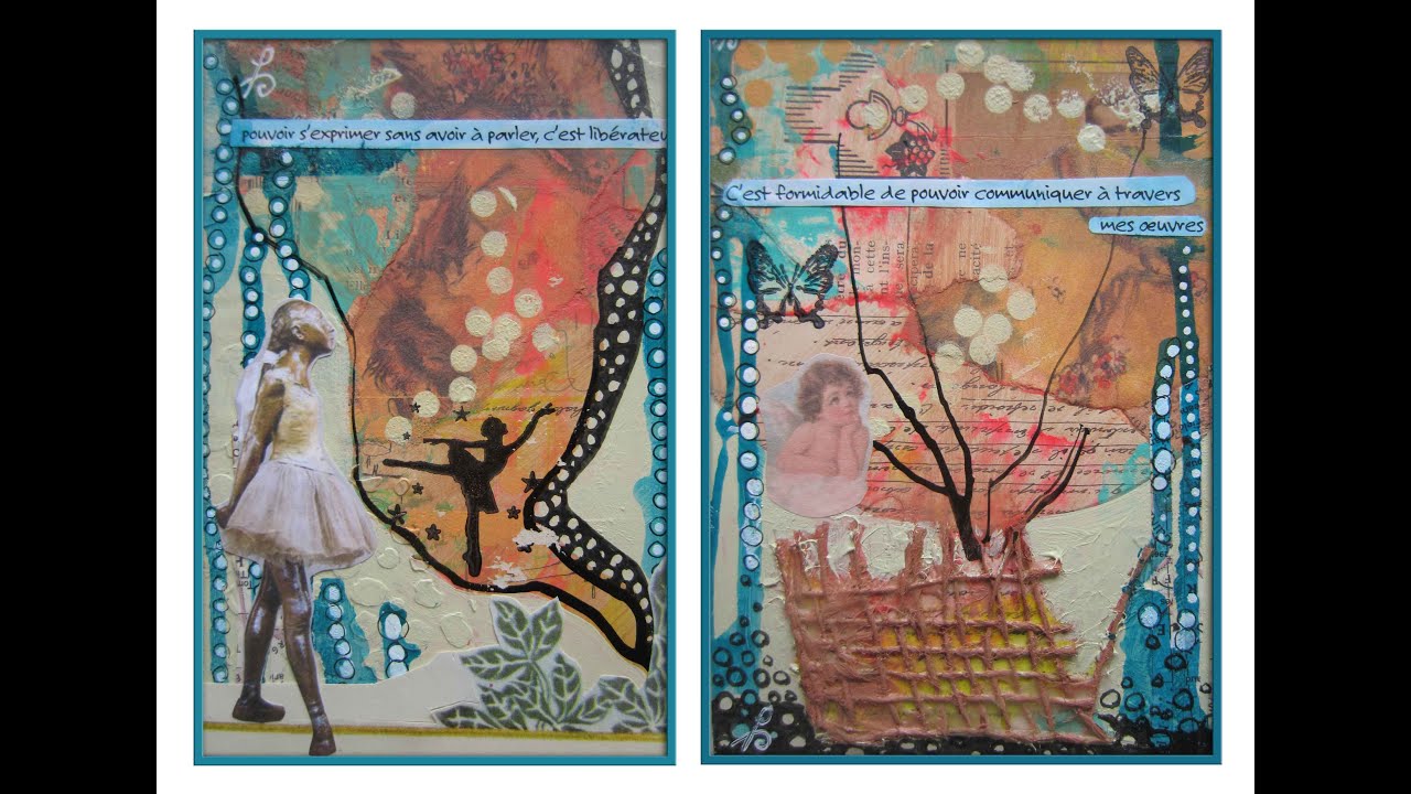 133. Mixed media / techniques mixtes / art journaling