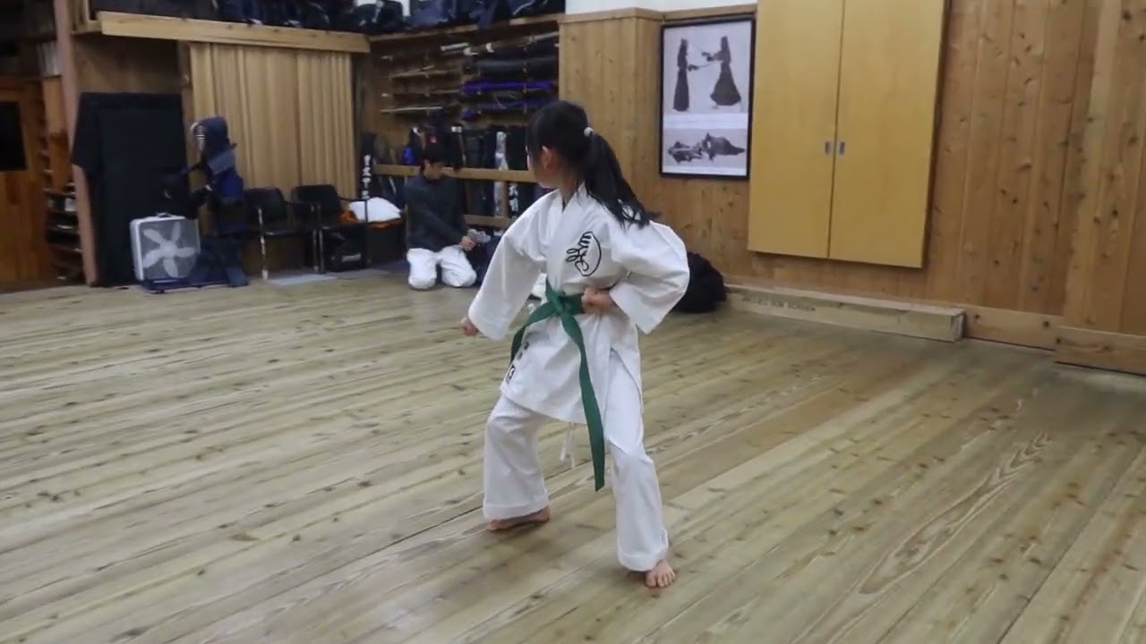 空手道３級緑帯合格！　Karate 3rd Kyu Green Belt Promotion!