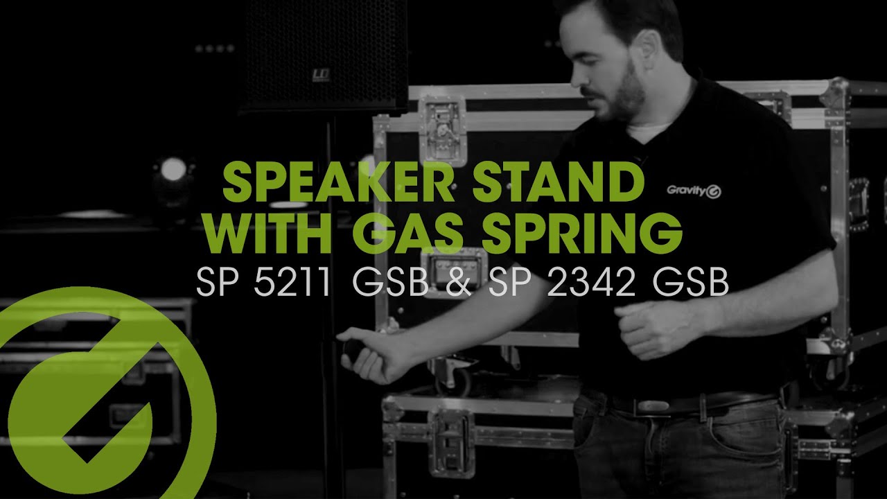 Gravity® Speaker stand with gas spring - SP 5211 GSB & SP 2342 GSB