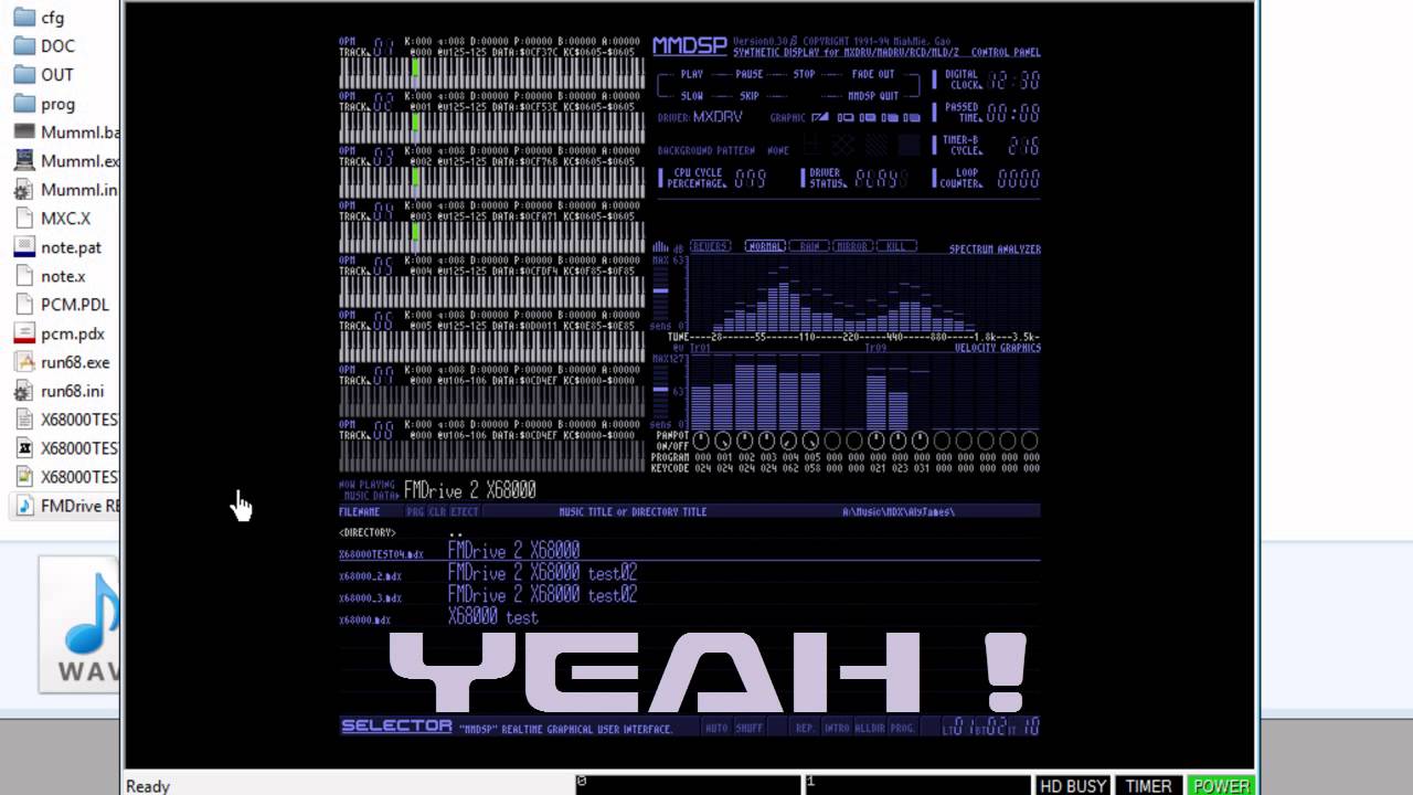 FMDrive YM2612 VST  to MDX音源　format 【X68000】 short version
