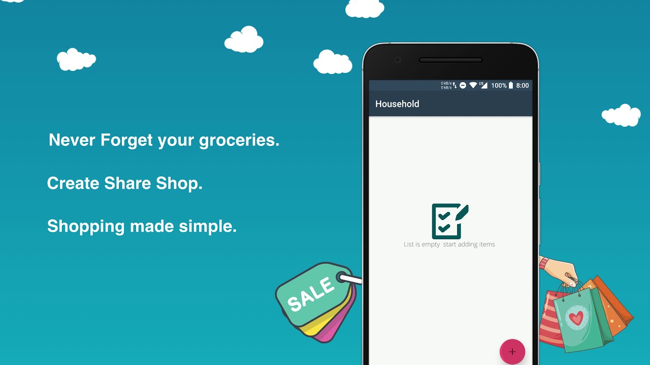 Shopping list app, The best grocery list app.