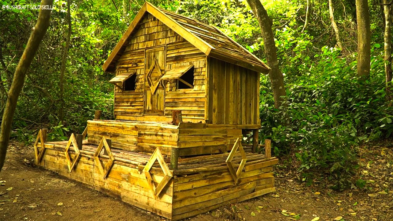How To Builder House Wood Pallets Shelter In Wilde