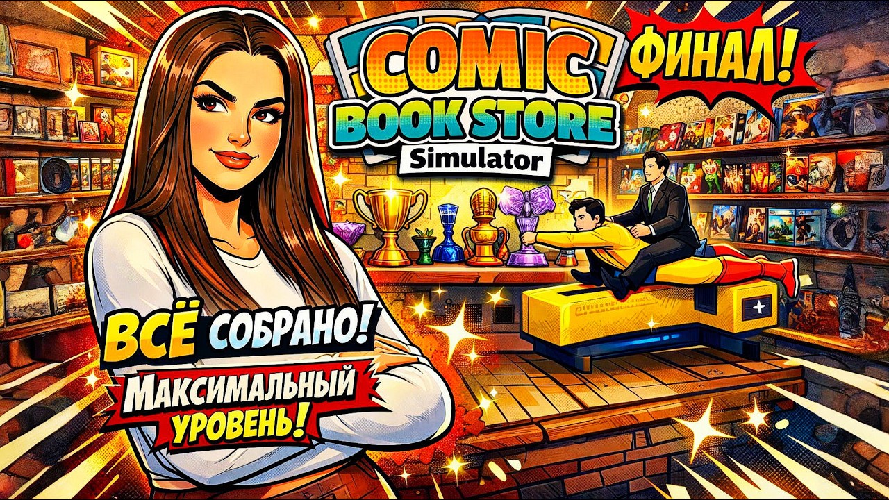 МАКСИМАЛЬНО ПРОКАЧАЛА МАГАЗИН | ФИНАЛ | Comic Book Store Simulator