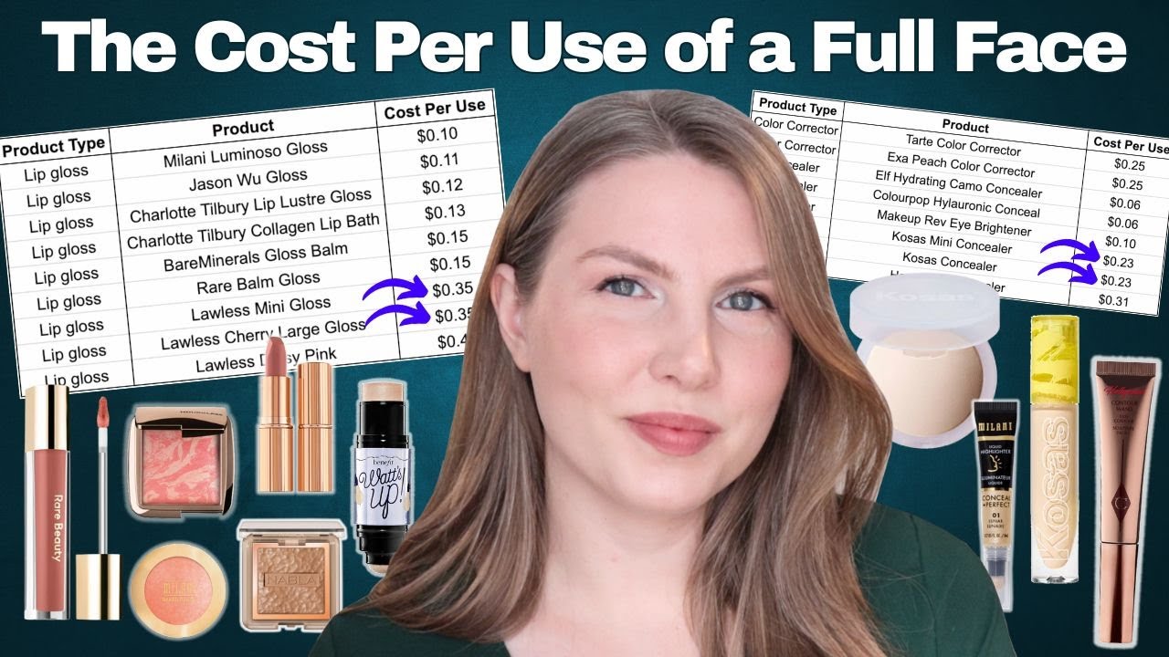 The Cost Per Use of a Full Face of Makeup