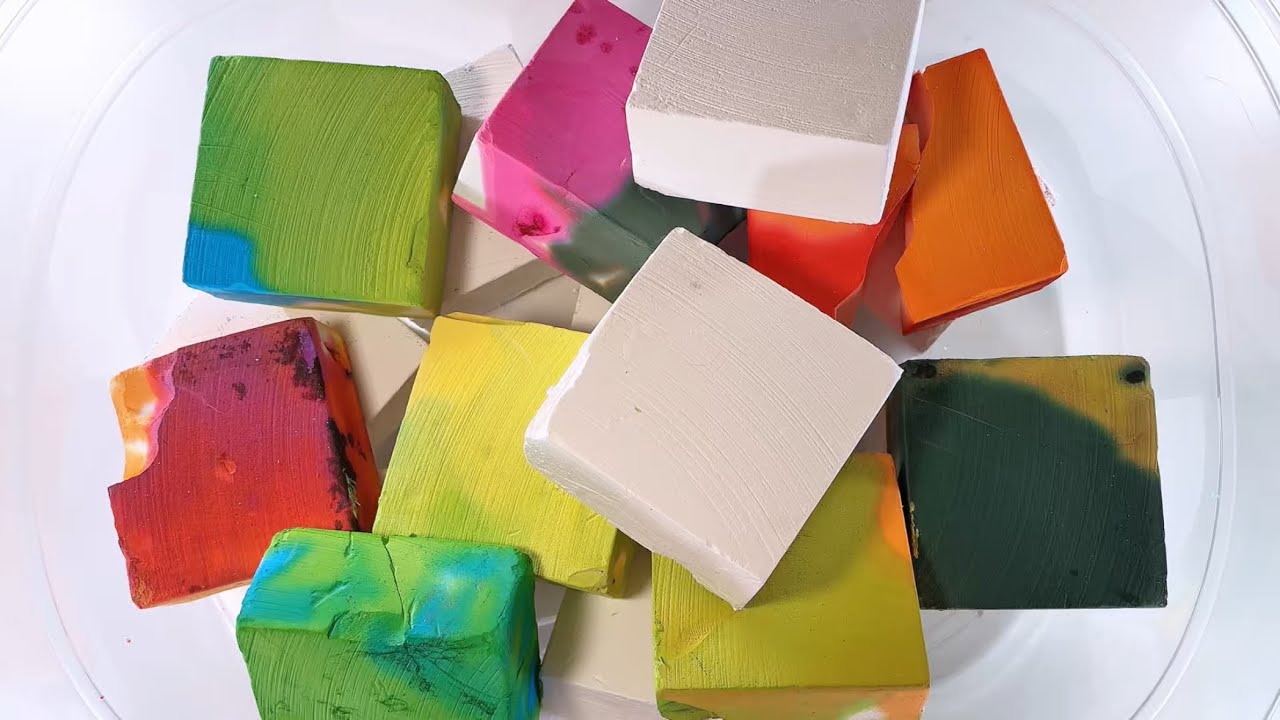 Colorful&Crispy | Satisfying Gym Chalk Dyeing ASMR