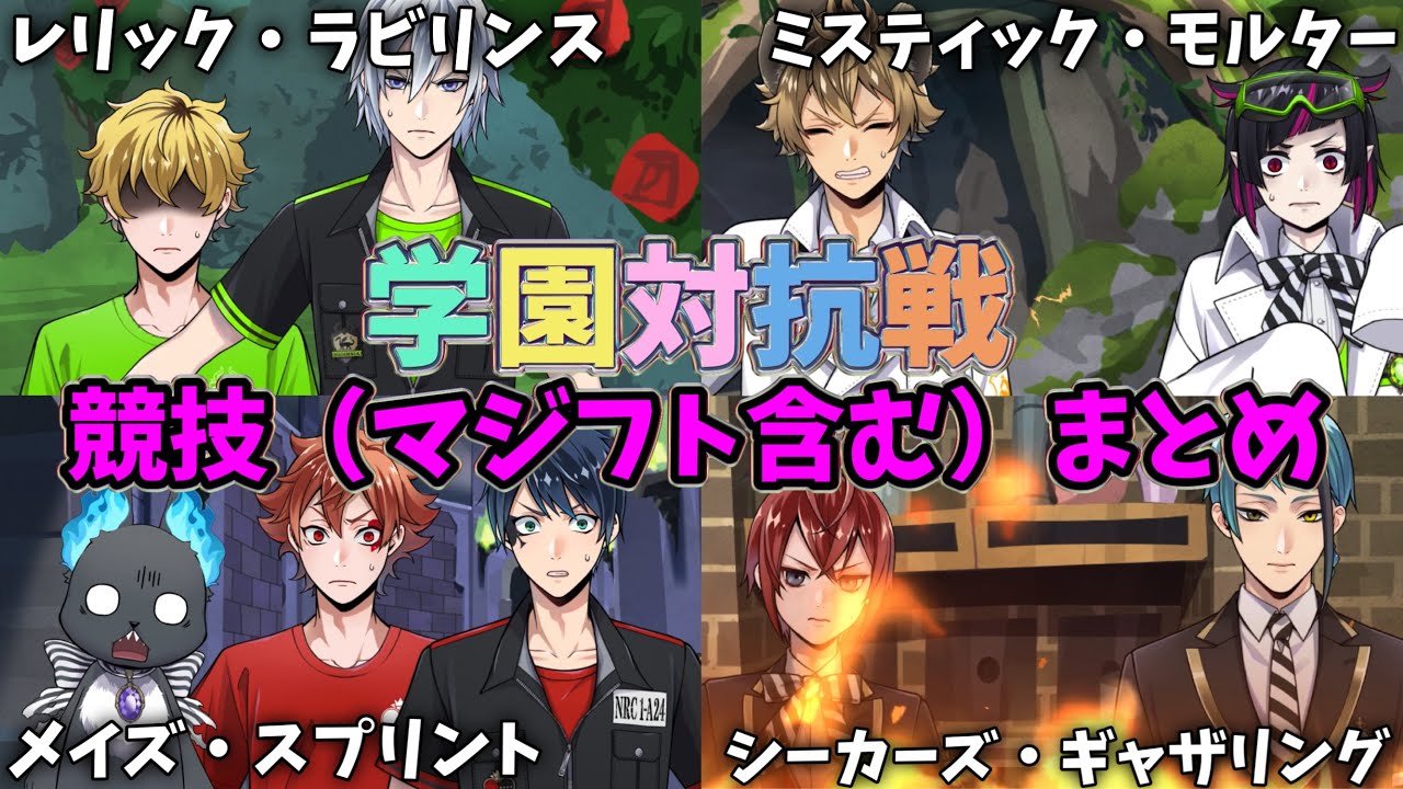 【ツイステ】学園対抗戦でRSAと戦う種目(競技)　８章　まとめ【ツイステ】【Twisted-Wonderland】