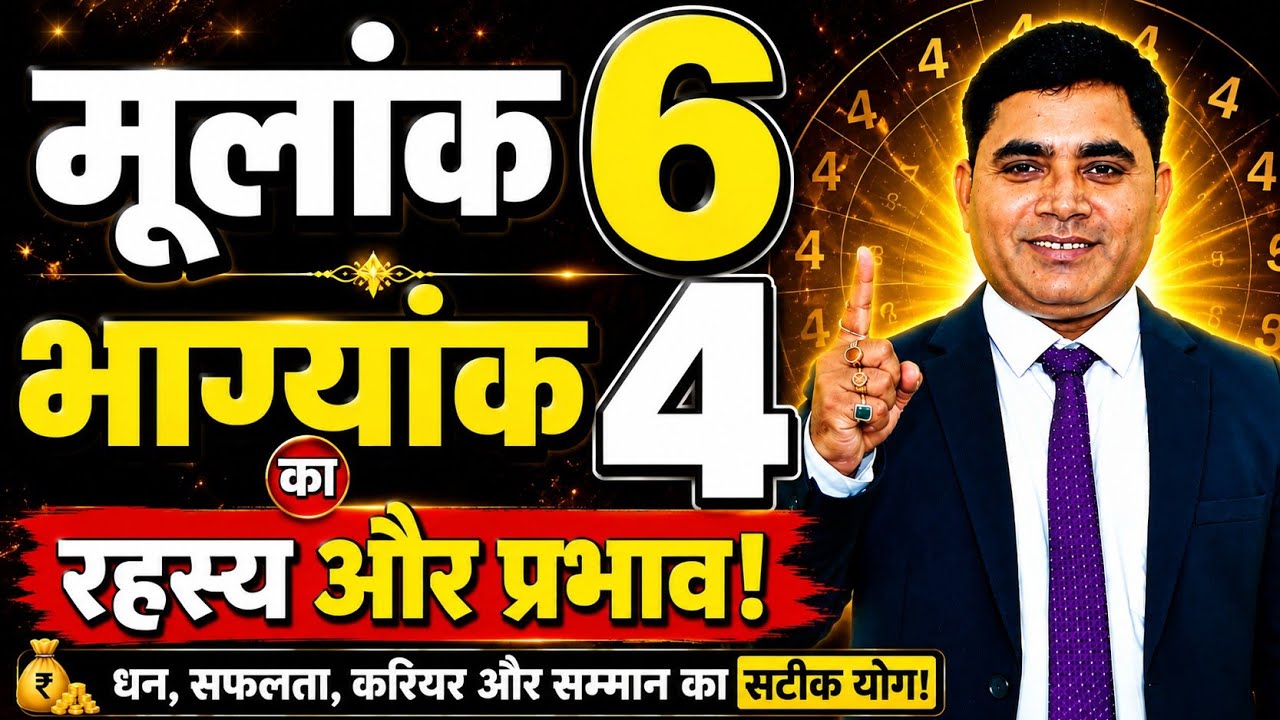 Mulank 6 Bhagyank 4 | Personality, Career, Love, Marriage, Money & Success | Venus + Rahu Numerology