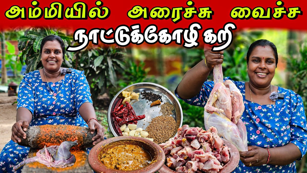 கிராமத்து அரைச்ச கோழி கறி | Our Village cooking | vanni vlog