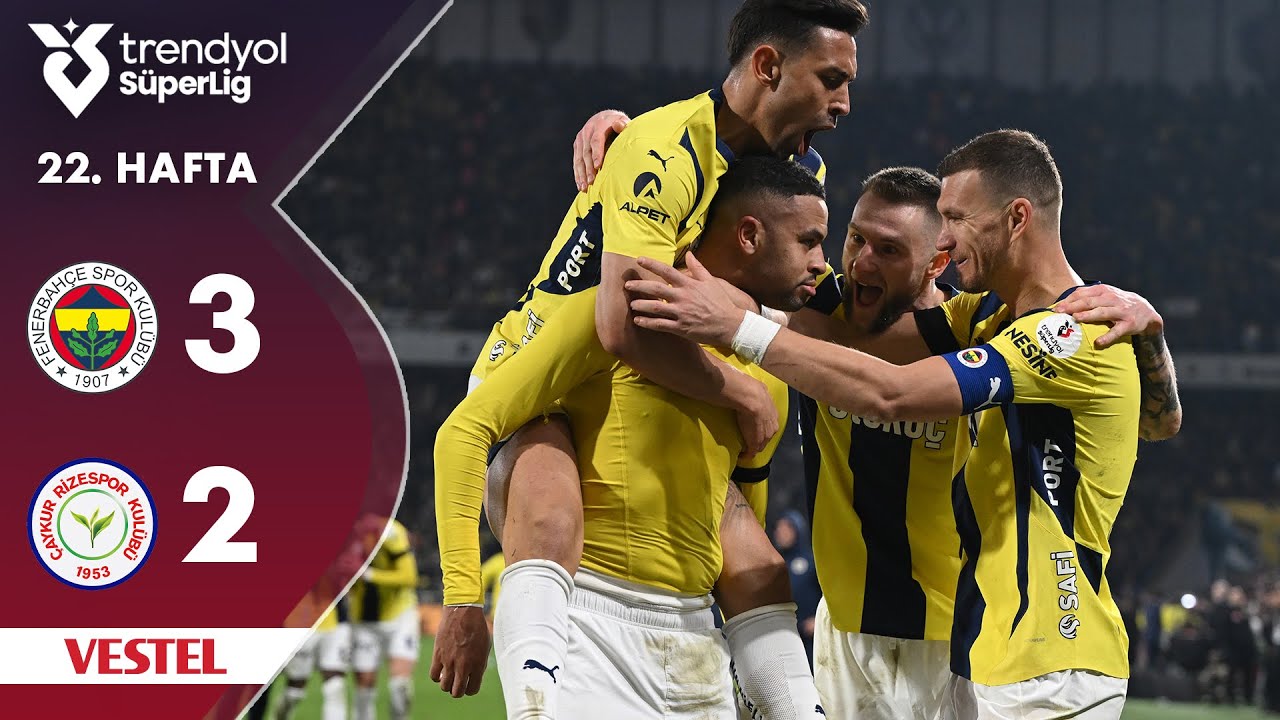 Vestel | Fenerbahçe (3-2) Çaykur Rizespor - Highlights/Özet | Trendyol Süper Lig - 2024/25