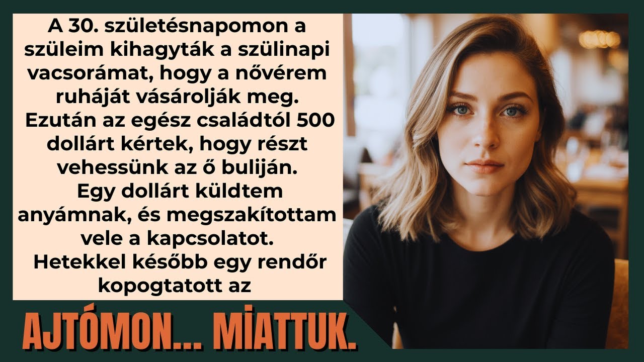 A családom kihagyta a 30. szülinapomat, majd rendőrt hívott, mert határokat szabtam.