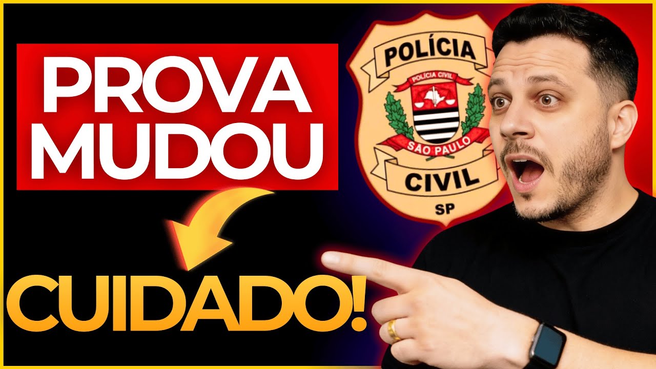 URGENTE: A prova da PCSP MUDOU e ningu&eacute;m est&aacute; falando disso!