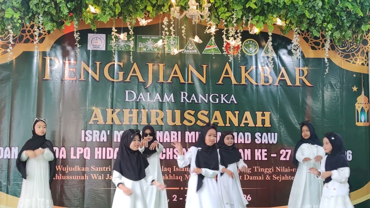 Penampilan Santri Keren dalam Rangka Akhirussanah Santri TPQ Hidayatul Ichsan Kalipaing