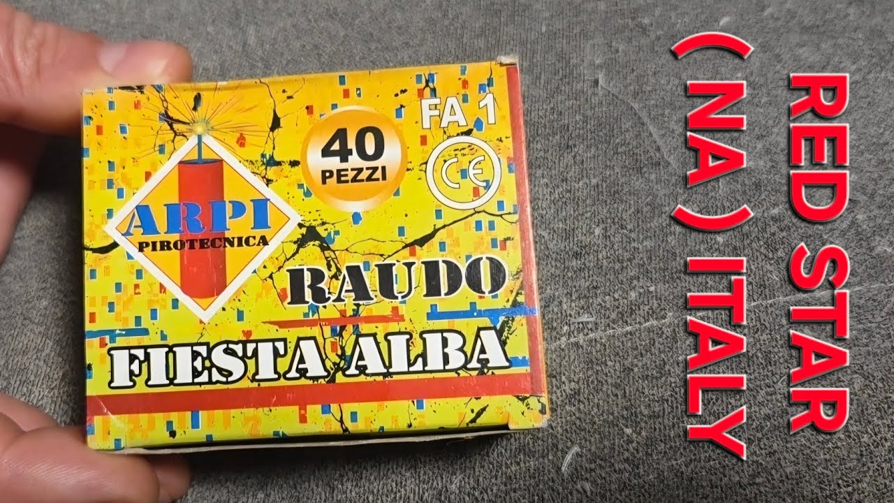 RAUDO FIESTA ALBA von ARPI Importeur RED STAR / Blitzkracher aus Neapel Italien 