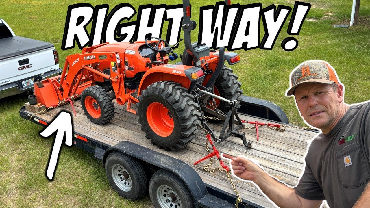 Do You REALLY Know How To Chain A Tractor To A Trailer?