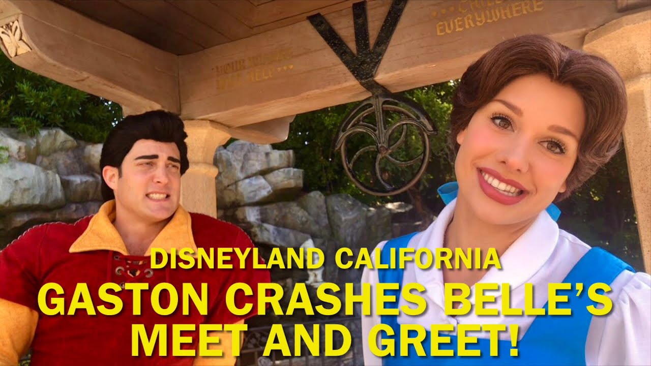 Gaston CRASHES Belle’s Meet and Greet! Beauty and the Beast Disneyland 2023 #disney