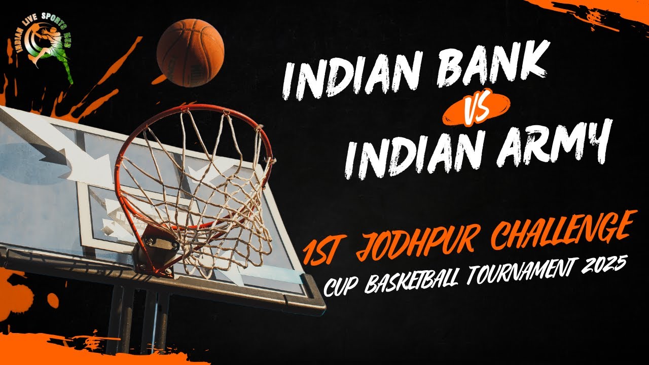 INDIAN BANK VS INDIAN ARMY || 1st Jodhpur Challenge Cup Basketball Tournament 2025